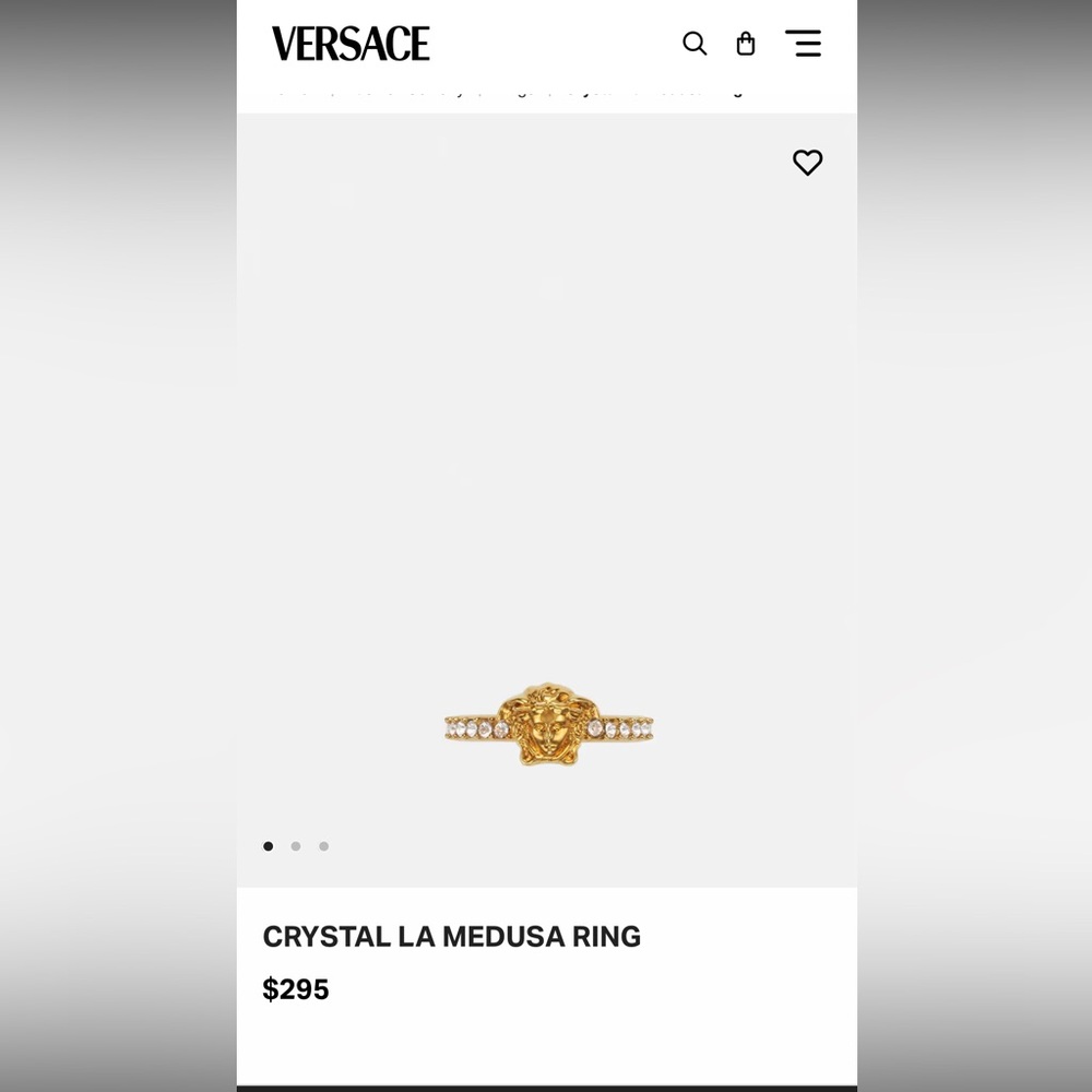 Versace CRYSTAL LA MEDUSA RING